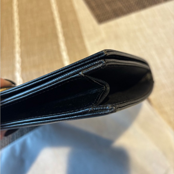 Yves Saint Laurent Black and Gold Clutch - Picture 7 of 9